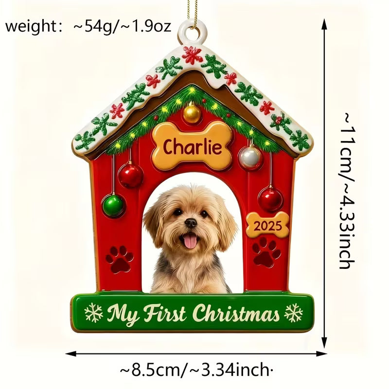 Custom Pet Photo Acrylic Ornament