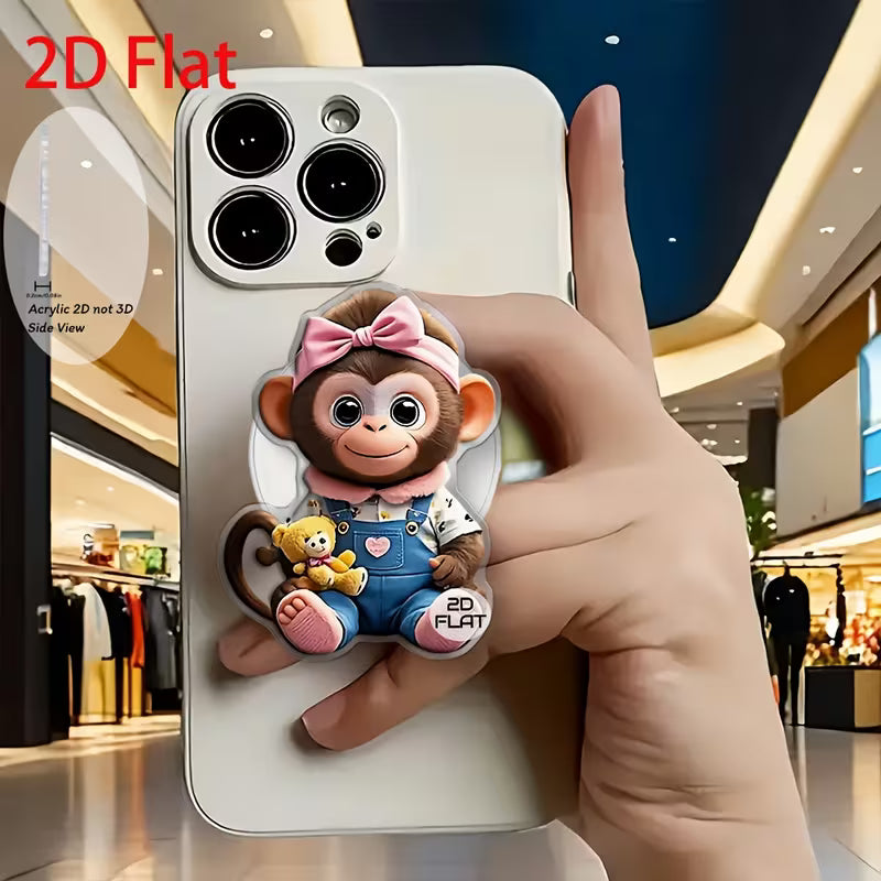 2D Flat Retractable Phone Holder & Stand