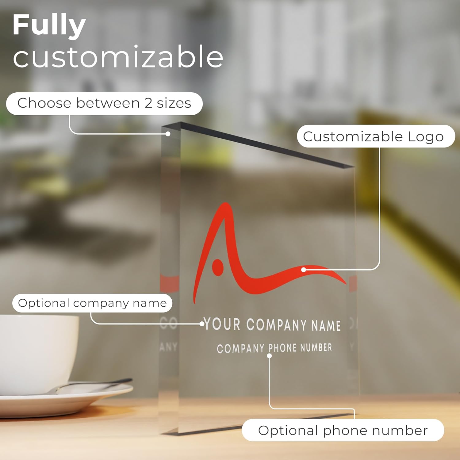 Custom Acrylic Business Logo Sign