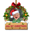 Personalized Baby Photo Acrylic Christmas Ornament