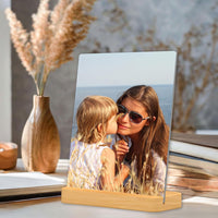 Custom Photo Metal Print with Bamboo Base