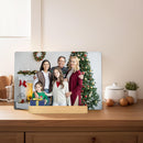 Custom Photo Metal Print with Bamboo Base