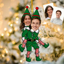 Custom Photo Acrylic Ornament for Couples & Family