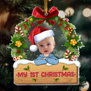 Personalized Baby Photo Acrylic Christmas Ornament