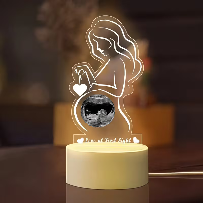Custom Pregnancy Acrylic LED Lamp