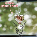 Custom Photo & Text Acrylic Rearview Mirror Charm