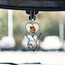Custom Photo & Text Acrylic Rearview Mirror Charm