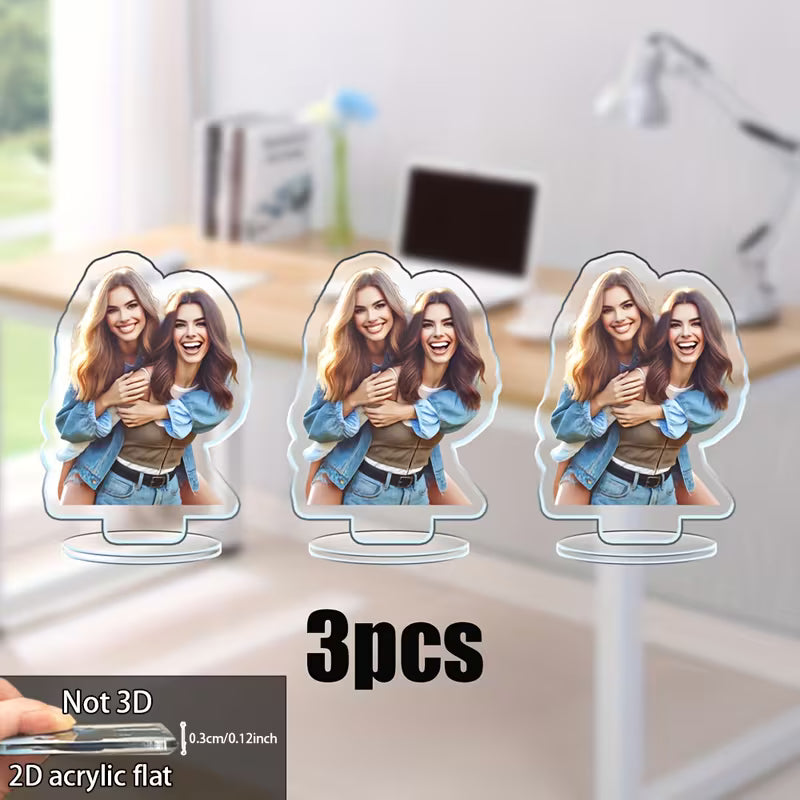 Custom Photo 2D Flat Acrylic Desktop Ornament