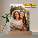 Personalized Photo Acrylic Display with Wooden Base