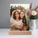 Personalized Photo Acrylic Display with Wooden Base