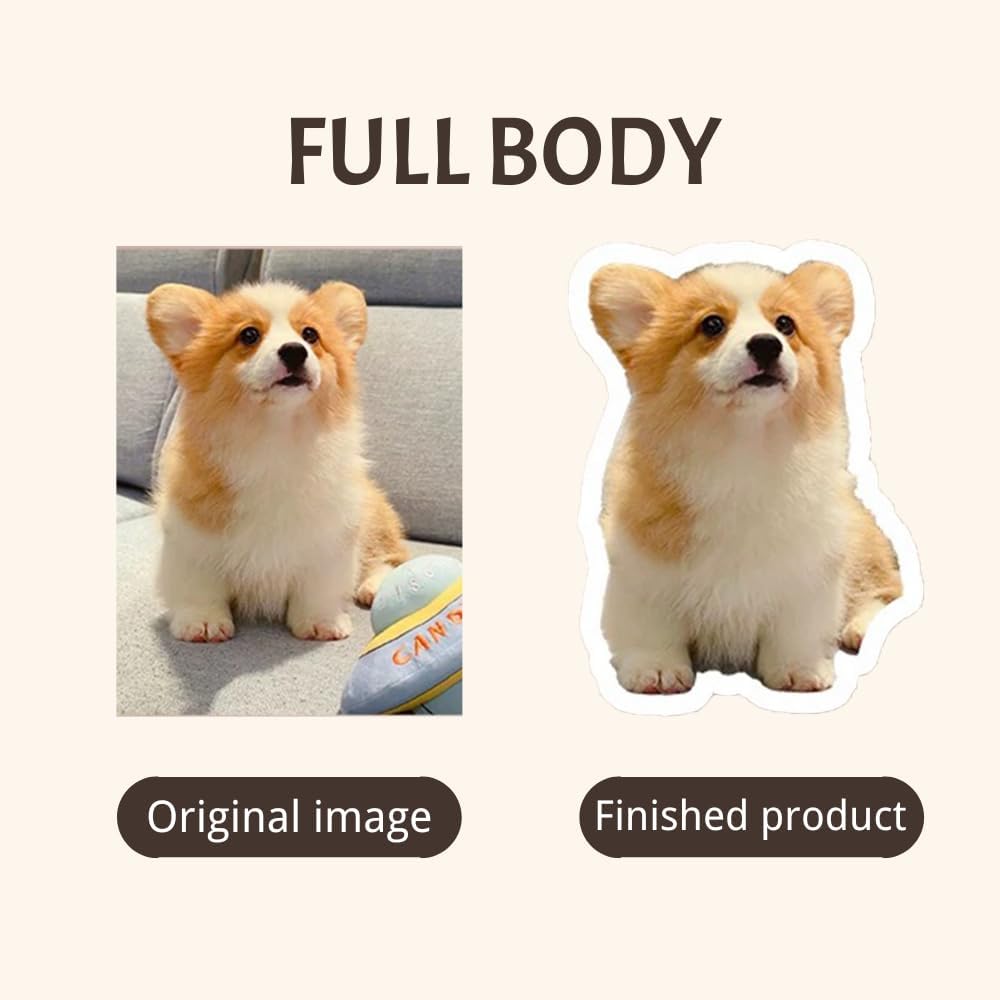 Personalized Photo Fridge Magnet, Custom Dog Cat Family Image Acrylic Refrigerator Magnets, Magnetic Picture Decoration for Home RV School Office Kitchen