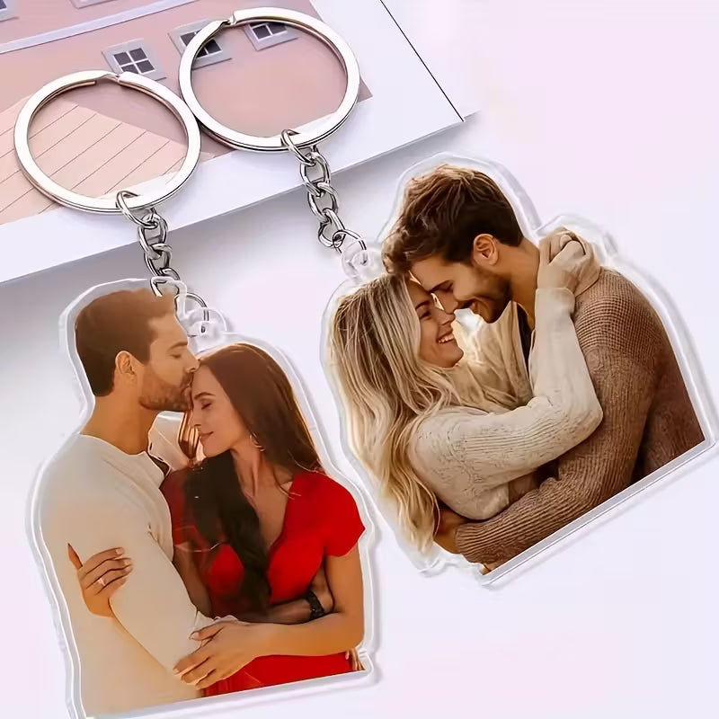 Custom Couple Picture Keychain