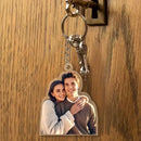Custom Couple Picture Keychain