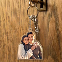 Custom Couple Picture Keychain
