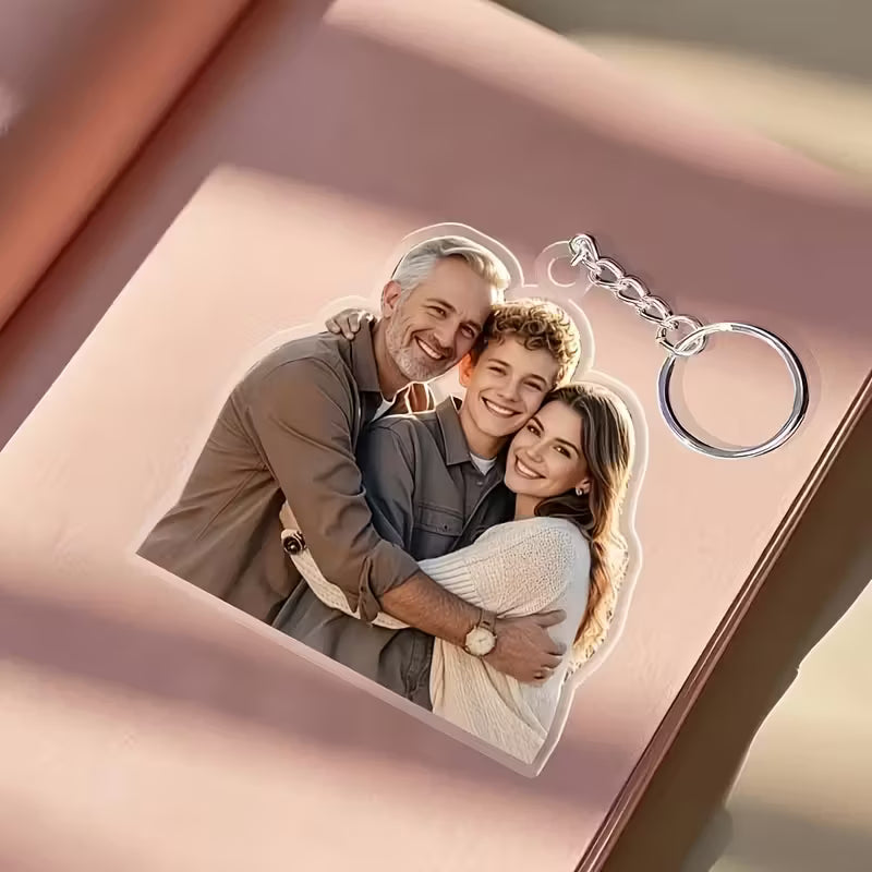 Custom Couple Picture Keychain