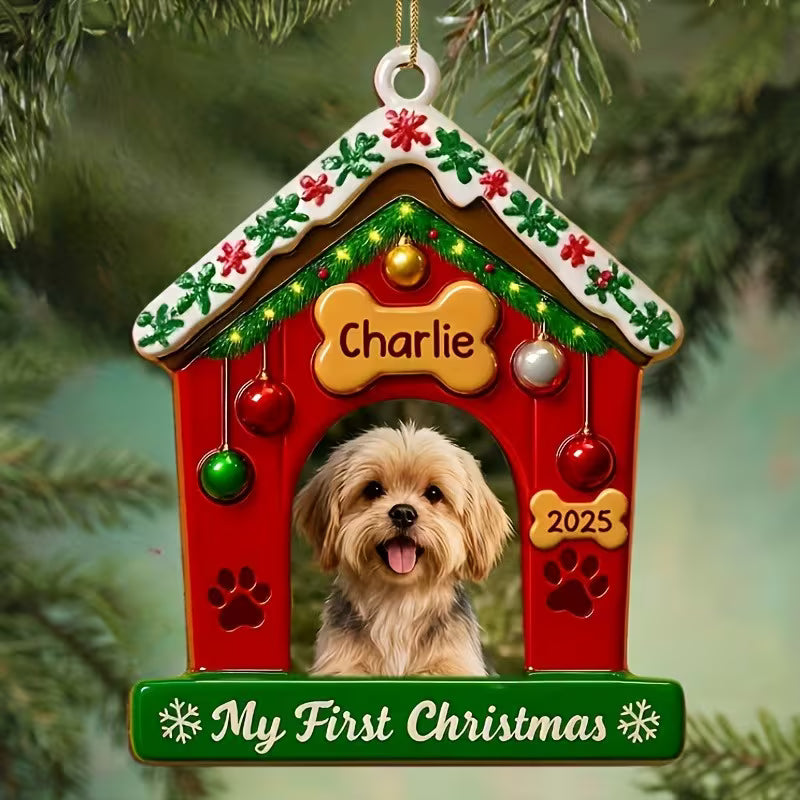 Custom Pet Photo Acrylic Ornament