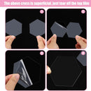 Chunful 120 Pcs Clear Acrylic Wedding Place Cards Acrylic Table Number Card Blank Name Plate Seating Chart Sign for Wedding DIY Table Setting Banquet Party(Hexagonal Style)
