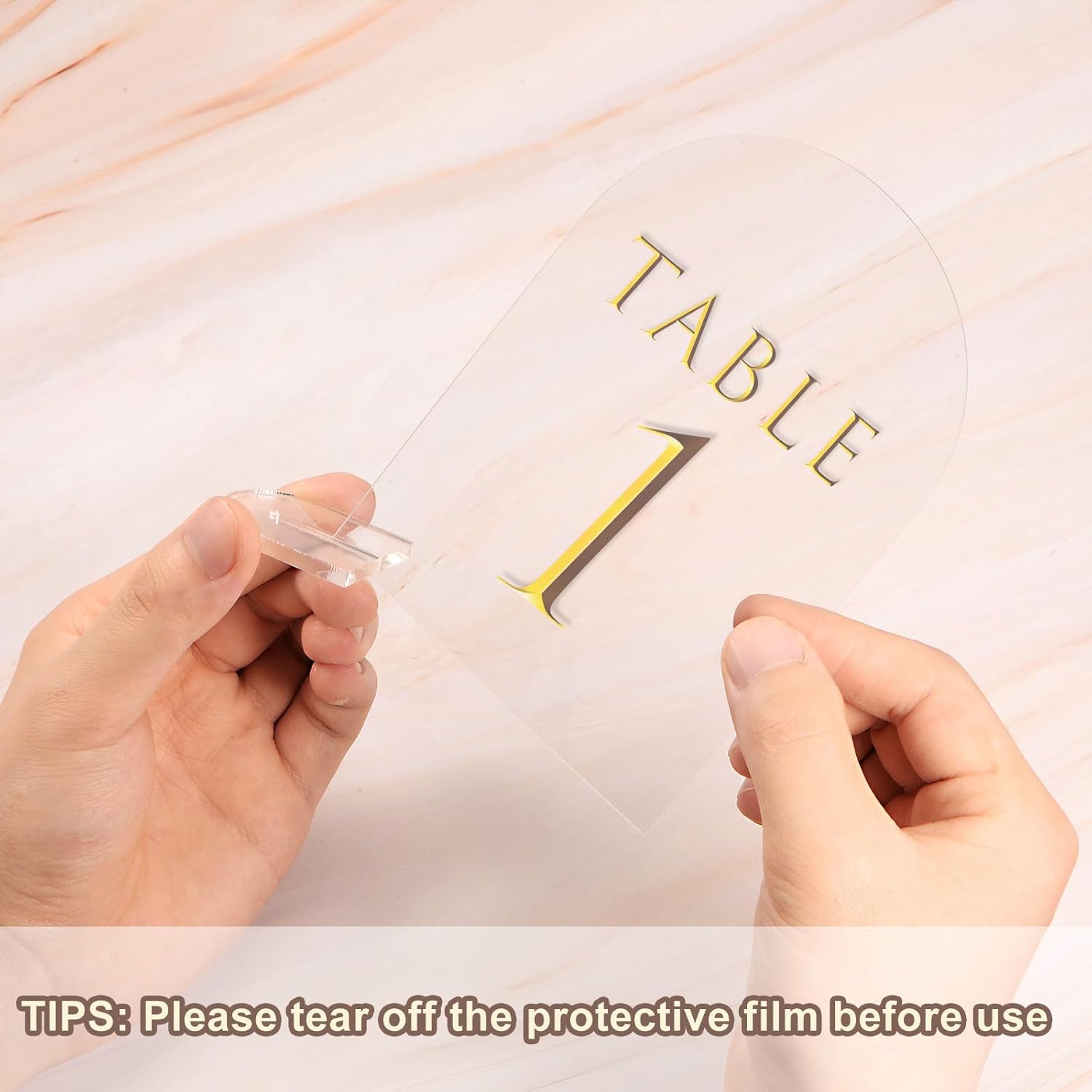 uxcell 30pcs 4 x 6 Blank Clear Arch Acrylic Sign with Stand, Acrylic Arch Table Numbers for Wedding Reception Party Restaurant Centerpieces Decor