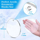 Acrylic Discs Round Acrylic Blanks Bulk with Hole for Engraving