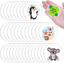Acrylic Discs Round Acrylic Blanks Bulk with Hole for Engraving