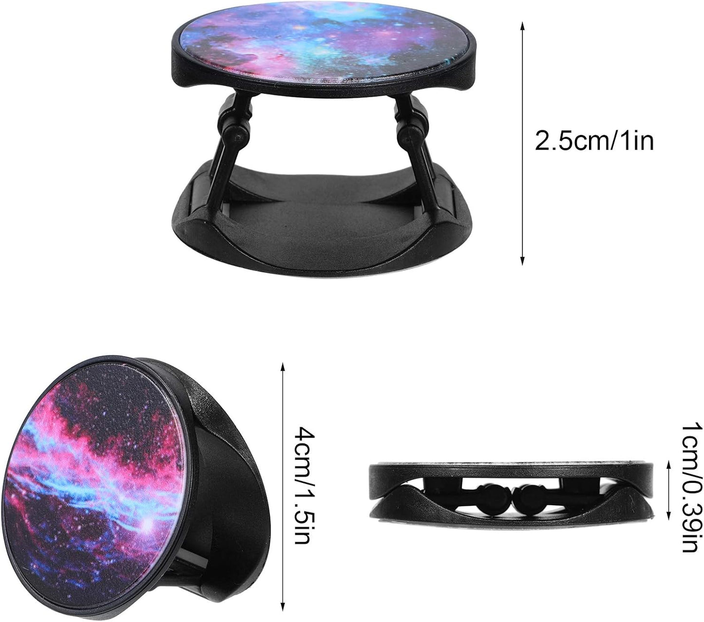 Weewooday 10 Pieces Phone Grip Holder Nebula Collapsible Phone Holder Self-Adhesive Sublimation for Smartphone and Tablets(10 Pieces)
