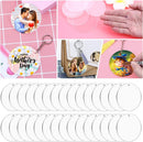 Acrylic Discs Round Acrylic Blanks Bulk with Hole for Engraving
