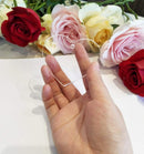 10 Count Clear Blank Acrylic Hearts,Blank Clear Acrylic Keychain, Plexiglass Laser Cut Hearts (3")