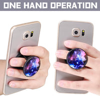 Weewooday 10 Pieces Phone Grip Holder Nebula Collapsible Phone Holder Self-Adhesive Sublimation for Smartphone and Tablets(10 Pieces)