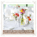 25 Sets Clear Arch Acrylic Sign With Stand - Blank Arched Round Top Sheet for DIY Table Numbers, Wedding Stand Holder, Events, Parties Centerpieces Decor (4 x 6 Inch)