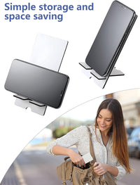 4 Pieces Sublimation Blank Phone Stand Sublimation Cell Phone Holder for Desk Wood Smartphone Holders DIY Craft Charging Stand for Desktop Office Table Home Kitchen