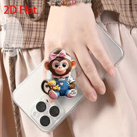 2D Flat Retractable Phone Holder & Stand