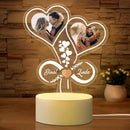 Personalized Infinity Heart LED Lamp