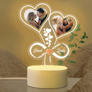 Personalized Infinity Heart LED Lamp
