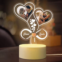 Personalized Infinity Heart LED Lamp